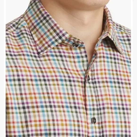 NWT Rodd & Gunn multi-colored plaid shirt size XL - Picture 12 of 13